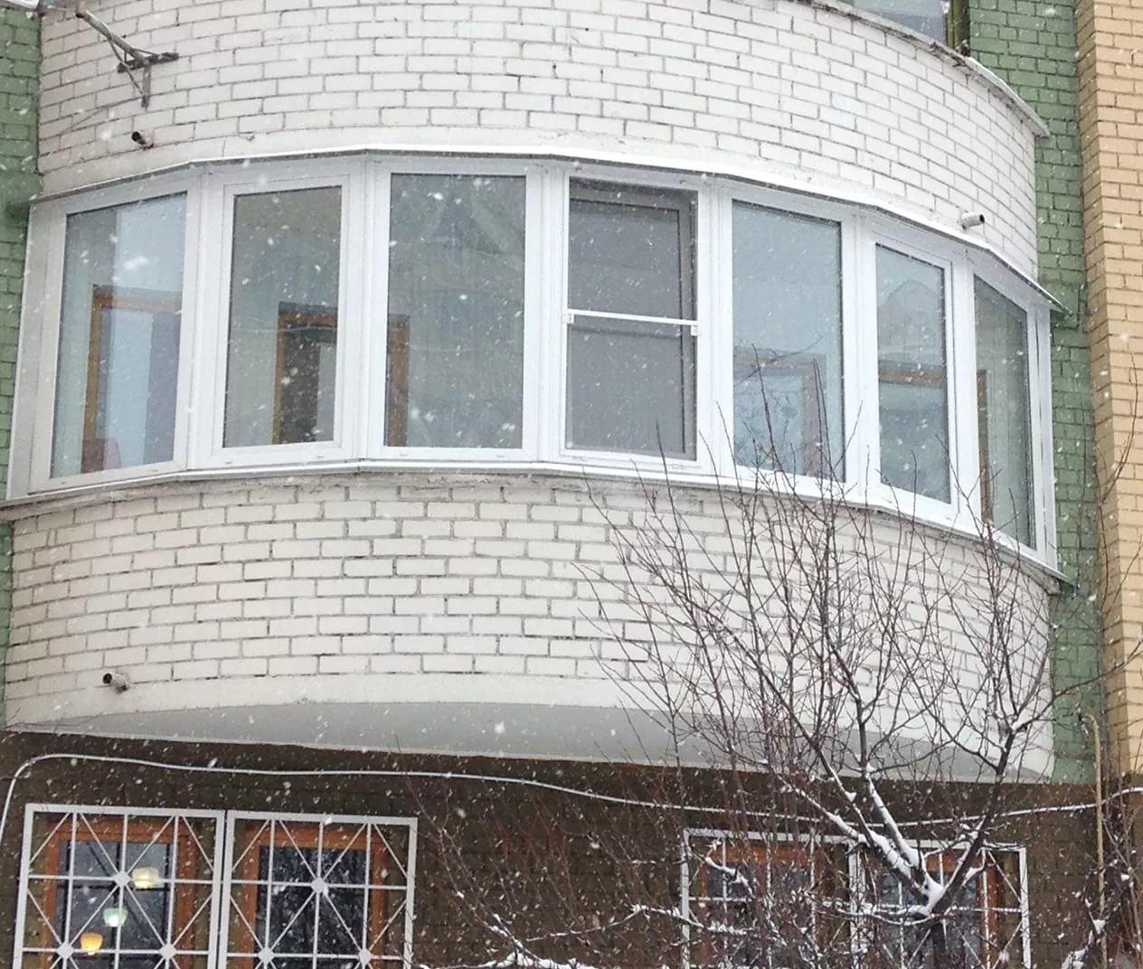 Полукруглые балконы в Туле
